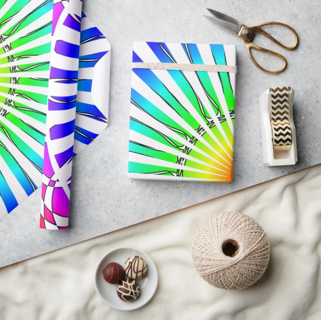 Papel De Presente Flor de Verão (Artesanato)
