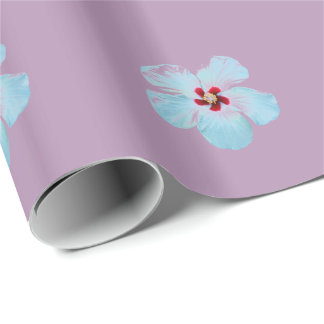 Papel De Presente Flor Hibiscus Havaiana