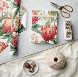 Papel De Presente Flor II de Proteína Nativa Australiana