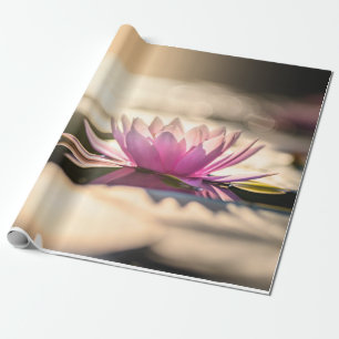 Papel De Presente Flor Lotus, Lago, Zen