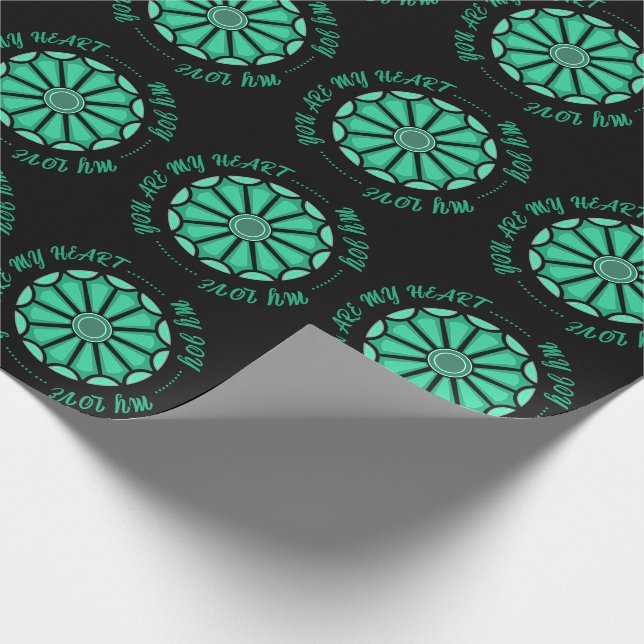 PAPEL DE PRESENTE FLOR PRESENTE MODERNO DA MÃE PAI IRMÃ FILHO CHEFE (Ponta)