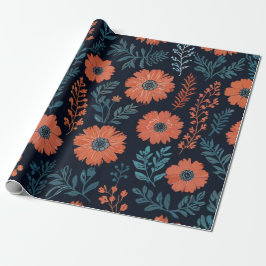 Papel De Presente Florais Elegantes