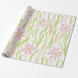 Papel De Presente Florais Pastéis Retrô (8)