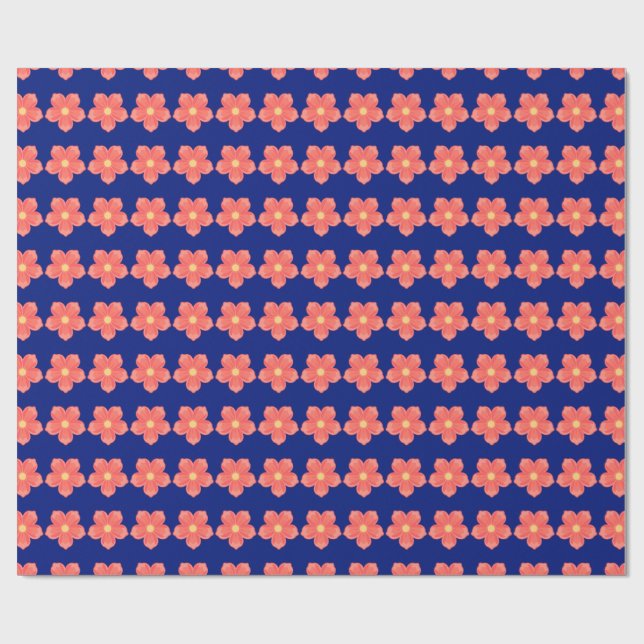 Papel De Presente Floral  (Aberto)