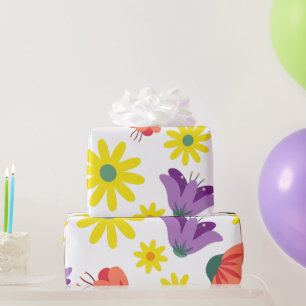 Papel De Presente Floral