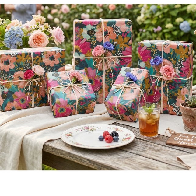 Papel De Presente Floral   (Criador carregado)