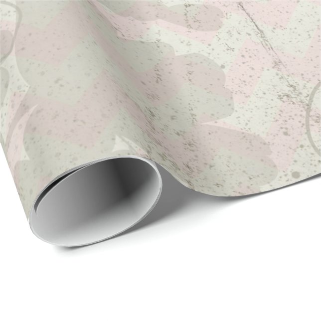 Papel De Presente Floral antigo do vintage (Ponta do rolo)