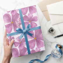 Floral Aquarela Roxo