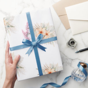 Papel De Presente Floral Bridal