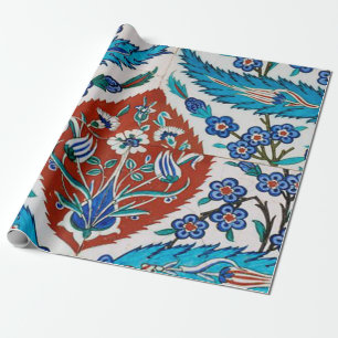 Papel De Presente Floral Cerâmica Turca