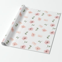 Papel De Presente Floral core