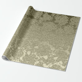 Papel De Presente Floral Elegant Sage Green Modern