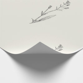 Papel De Presente Floral Elegante Mínimo