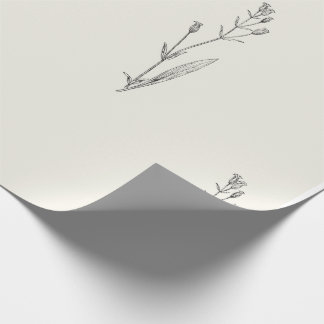 Papel De Presente Floral Elegante Mínimo