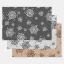 Papel de Presente Floral Festive Tropics BGB