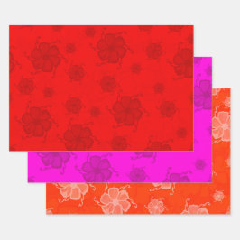 Papel de Presente Floral Festive Tropics RPO
