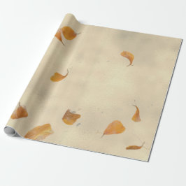 Papel De Presente Floral Natural Grungy Earth Poppes Petals Mulberry