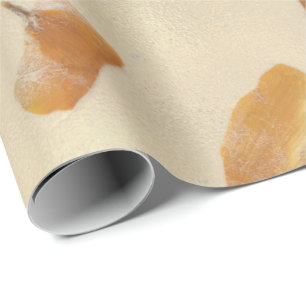 Papel De Presente Floral Natural Grungy Earth Poppes Petals Mulberry