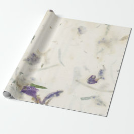Papel De Presente Floral Natural Shabby Earth Grass Mulberry