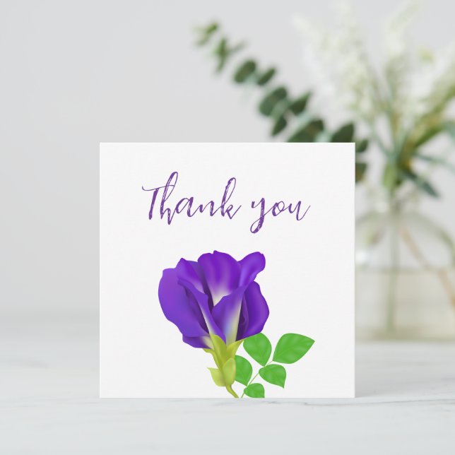 Papel de Presente Floral Purple Bloom (Em pé/Frente)