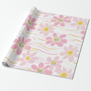 Papel De Presente Floral Retro Pastel (4)