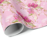 Papel De Presente Floral rosa<br><div class="desc">Floral cor-de-rosa</div>