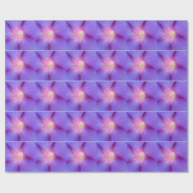 Papel De Presente Floral Roxo  (Aberto)