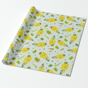 Papel De Presente Floral Simples