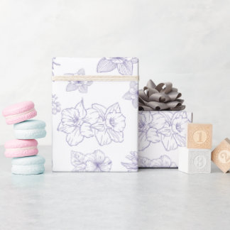 Papel De Presente Floral Sombrio e Temperamental | Linha Botânica Ro