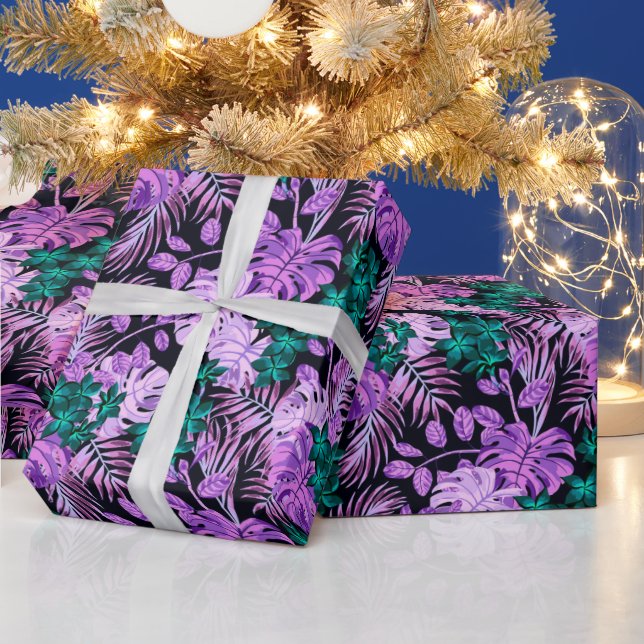 Papel De Presente Floral Trendy Elegant Modern Wrappaper (Feriados)