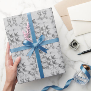 Papel De Presente Floral Vintage Encantador