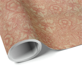 Papel De Presente Floral Vintage William Morris Pink e Poppy Wrapp