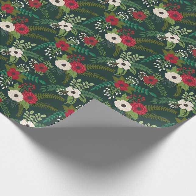 Papel De Presente Florals Floral Hunter Verde (Ponta)