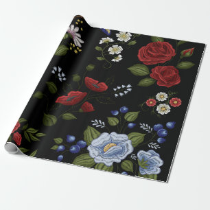 Papel De Presente Flores