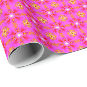 Papel De Presente Flores Artdeco em Estilo Retroativo