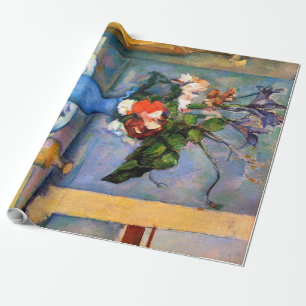 Papel De Presente Flores Azuis, Paul Cezanne