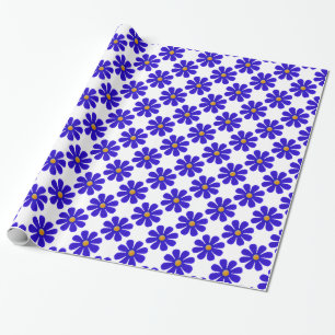 Papel De Presente flores azuis primavera para todas as ocasiões
