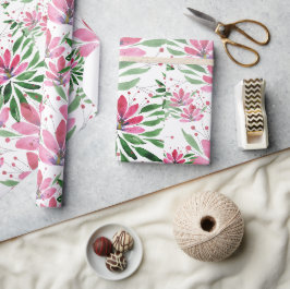 Papel De Presente Flores Bloom Arte Original