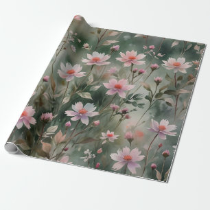Papel De Presente Flores bonito