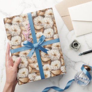 Papel De Presente Flores Brancas Envelopes Creme Aniversário