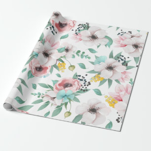 Papel De Presente Flores da Primavera