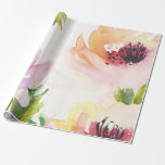 Papel De Presente Flores de Aquarela Elegantes<br><div class="desc"></div>