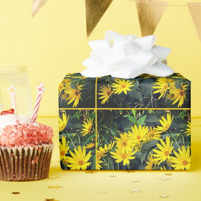 Papel De Presente Flores de Artichoke em Jerusalém (Festa de aniversário)