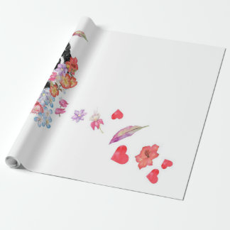 Papel De Presente Flores de exaustão de tubérculos para pintura por