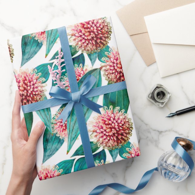 Papel De Presente Flores de Hakea Laurina Pincushion (Presentear)
