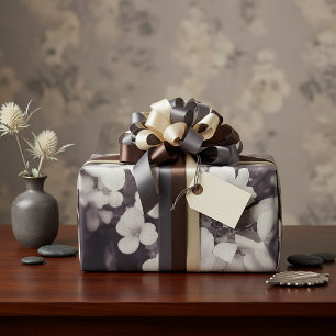 Papel De Presente Flores de lavanda clara