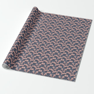 Papel De Presente Flores de magnólia japonesas, sem costura, estilo