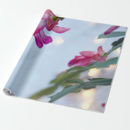 Papel De Presente flores de natal
