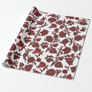 Papel De Presente Flores de Promoção Boho Chic Floral Menina Boêmia