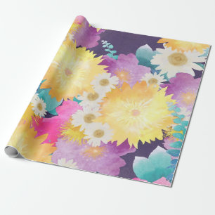 Papel De Presente Flores de Verão